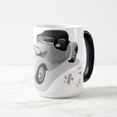 ヴィンテージ車のグラフィックキャラチャーイメージマグカップ モーフィングマグカップ (正面右)