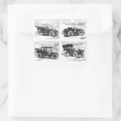 ヴィンテージ車のシール スクエアシール (バッグ)