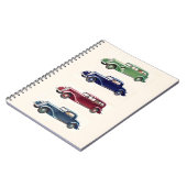 ヴィンテージ車のノート ノートブック (左側)
