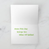 ヴィンテージ車のバースデー・カード カード (内部)