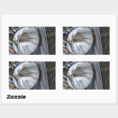 ヴィンテージ車のヘッドライト長方形シール 長方形シール (シート)