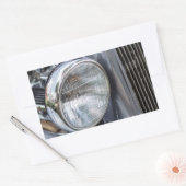 ヴィンテージ車のヘッドライト長方形シール 長方形シール (封筒)