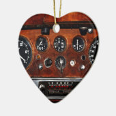 ヴィンテージ車のラジオと楽器 セラミックオーナメント (左)