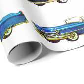 ヴィンテージ車の包装紙 ラッピングペーパー (ロールコーナー)