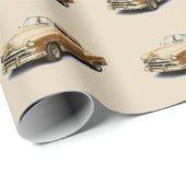 ヴィンテージ車の包装紙 ラッピングペーパー (ロールコーナー)