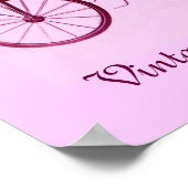 ヴィンテージ車の収集，ピンク紫 ポスター (角)