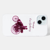 ヴィンテージ車の収集、紫の白 Case-Mate iPhoneケース (裏面 (横))