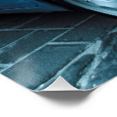 ヴィンテージ車の完璧なポスター |フィアット500 |パトカー ポスター (コーナー)