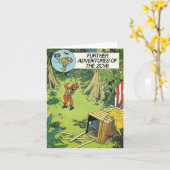 ヴィンテージ車の挨拶状|シトロエン2cv |のフランス語 カード (黄色い花)