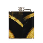 ヴィンテージ車の旧クラシック輪 フラスク (裏面)