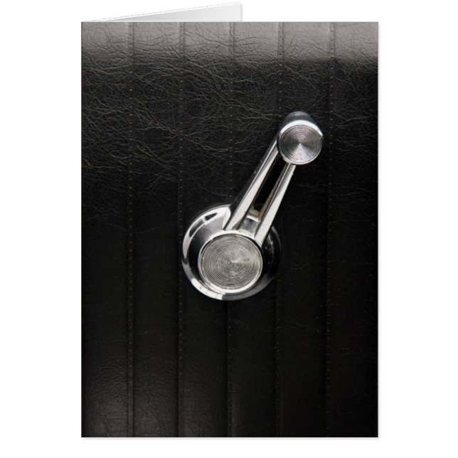 ヴィンテージ車の窓クランク (正面)