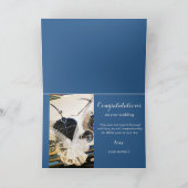 ヴィンテージ車の結婚式のお祝いカード カード (内部)