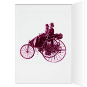 ヴィンテージ車の集まり、紫のピンクの紫の紫の白 (内側 (左))