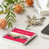 ヴィンテージ車カスタムのキーチェーン キーホルダー (側面)