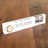 ヴィンテージ車カスタムのデスク名プレート デスクネームプレート (側面)