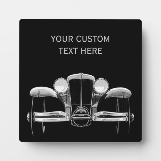 ヴィンテージ車カスタムのプラーク フォトプラーク (正面)