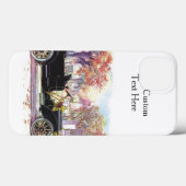 ヴィンテージ車カスタムのモノグラムケース Case-Mate iPhoneケース (裏面 (横))