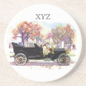 ヴィンテージ車カスタムのモノグラムコースター コースター (正面)