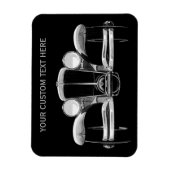 ヴィンテージ車カスタムの磁石 マグネット (縦)