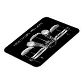 ヴィンテージ車カスタムの磁石 マグネット (左側)