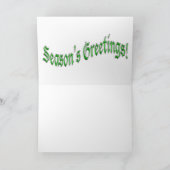 ヴィンテージ車サンタ シーズンカード (内部)