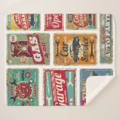 ヴィンテージ車サービスとガソリンスタンドヴィンテージメタル  シェルパブランケット (正面(横))