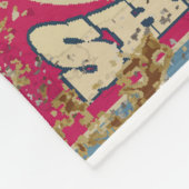 ヴィンテージ車サービスとガソリンスタンドヴィンテージメタル フリースブランケット (角)