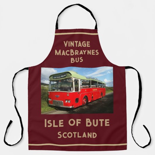 ヴィンテージ車ファン。ビュート島の古いバス エプロン (正面)