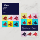 ヴィンテージ車ポップ・アートののアート/自動車修理車の 名刺 (正面/裏面)