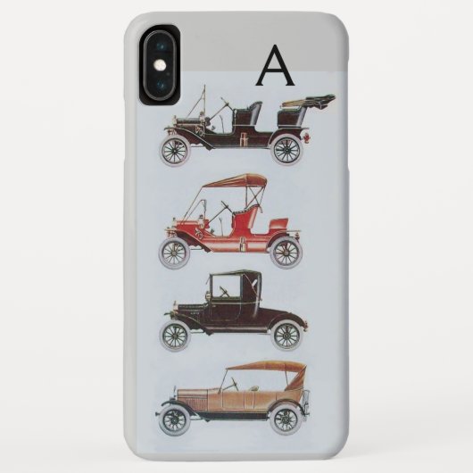 ヴィンテージ車モノグラム Case-Mate iPhoneケース (裏面)