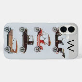 ヴィンテージ車モノグラム Case-Mate iPhoneケース (裏面 (横))