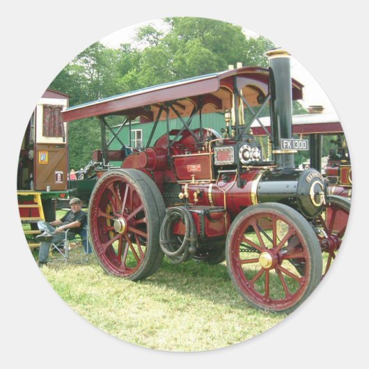 ヴィンテージ車及びトレーラ ラウンドシール (正面)