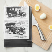 ヴィンテージ車手タオル キッチンタオル (四つ折り)