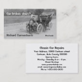ヴィンテージ車整備士の名刺 名刺 (正面/裏面)