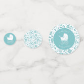 ヴィンテージ車用ベビーシャワー コンフェッティ (裏面)