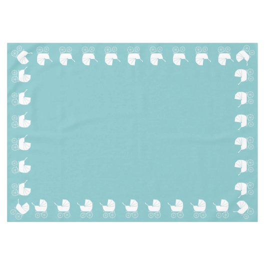 ヴィンテージ車用ベビーシャワー テーブルクロス (正面(横))