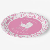 ヴィンテージ車用ベビーシャワー ペーパープレート (アングル)