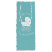 ヴィンテージ車用ベビーシャワー ワインギフトバッグ (裏面)