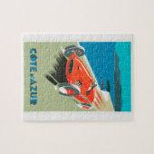 ヴィンテージ車。 ジグソーパズル (横)