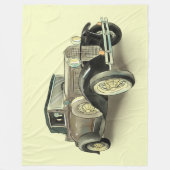 ヴィンテージ車 フリースブランケット (正面)