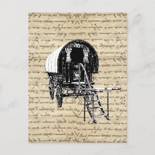 ヴィンテージ車 ポストカード (正面)