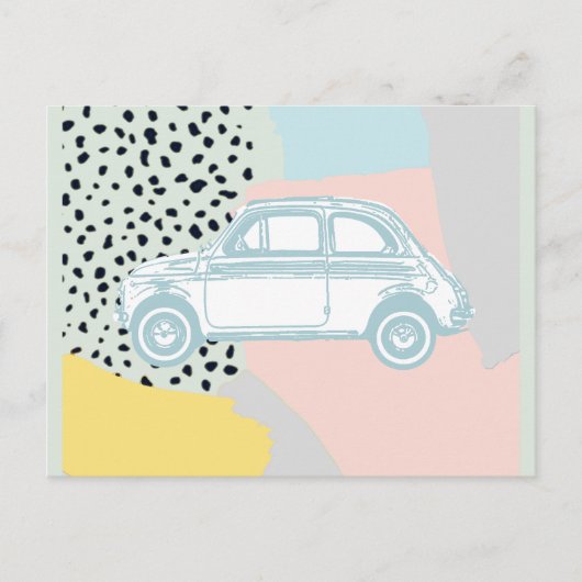 ヴィンテージ車 ポストカード (正面)