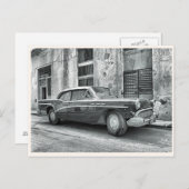 ヴィンテージ車 ポストカード (正面/裏面)