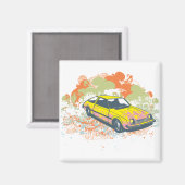 ヴィンテージ車 マグネット (正面/裏面)