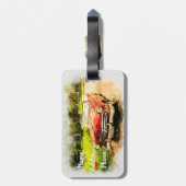 ヴィンテージ車 ラゲッジタグ (裏面縦)