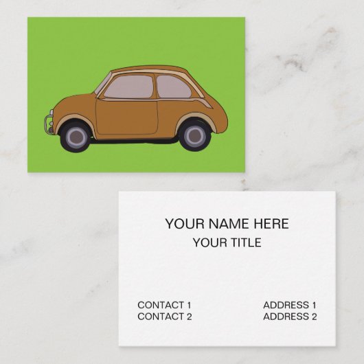 ヴィンテージ車 名刺 (正面/裏面)