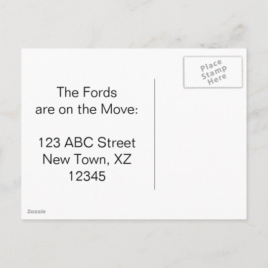 ヴィンテージ車 案内ポストカード (裏面)