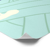 ヴィンテージ車：空の雲パターン ポスター (角)