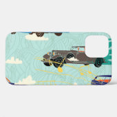 ヴィンテージ車:空の雲パターン Case-Mate iPhoneケース (裏面 (横))