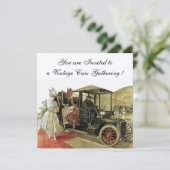 ヴィンテージ車、自動修復2、赤い黄色の金ゴールド 招待状 (スタンド正面)
